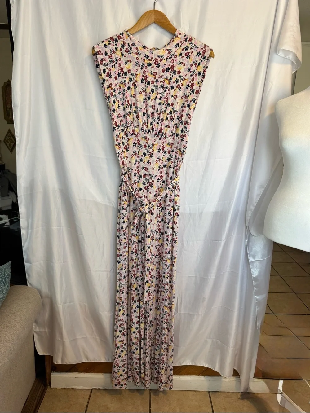 Free people Vibe Check Wide Leg Jumpsuit Size Large